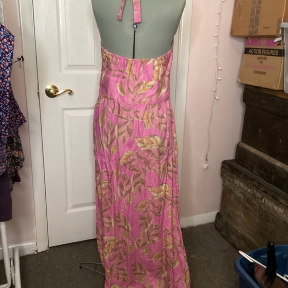 Garnet hill linen v neck dress Womens 12P - Picture 3 of 3